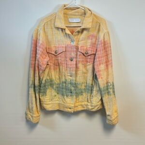 IRO Jeans Tie Dye Tweed Jacket - 38